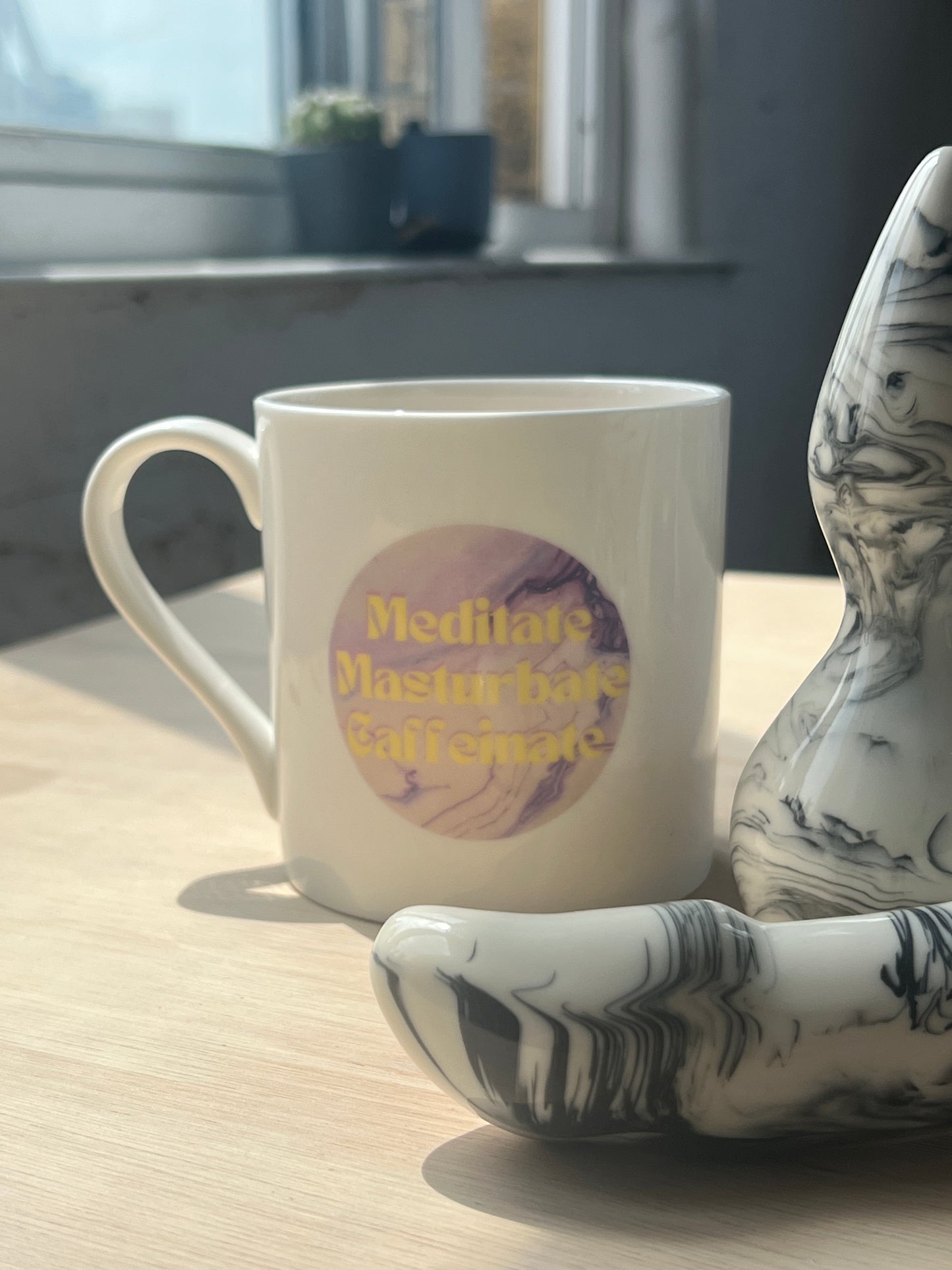Meditate, Masturbate, Caffeinate Mug