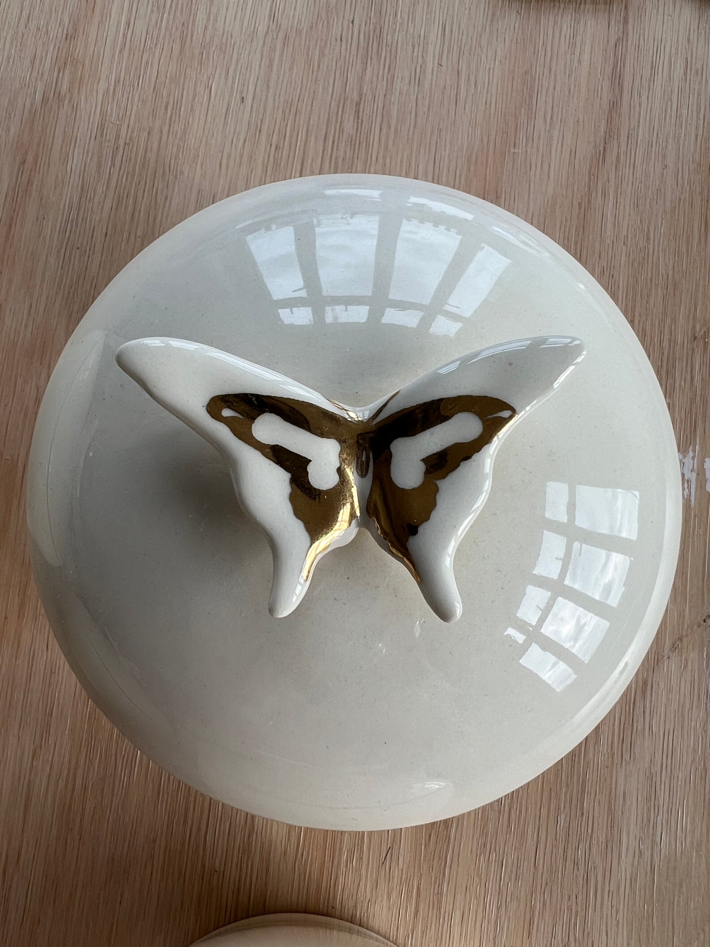 Gold Butterfly Pot - Archive and Seconds